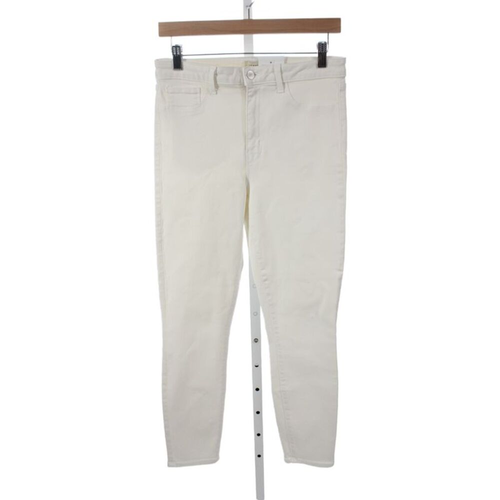 L Agence Women Skinny Jeans White Size 31